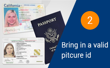 Current up to date or issued within 5 years government-issued photo ID, including a driver’s license, military ID, passport, and matricula consular to pawn or sell. Step 2 Bring in a valid picture id